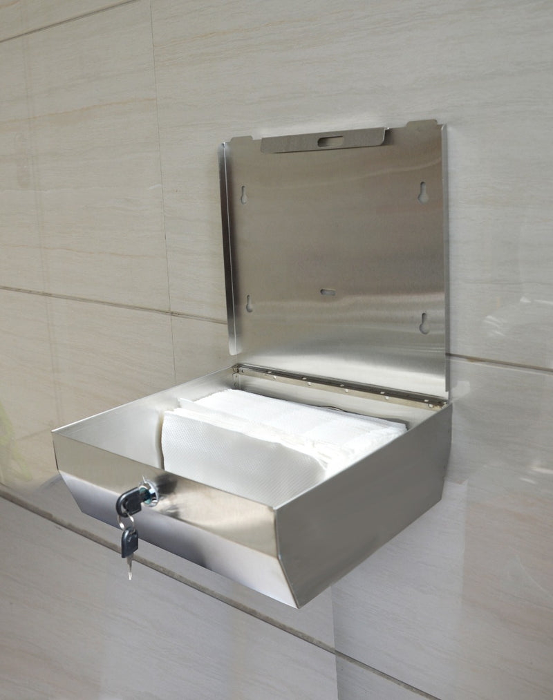 304 Stainless Steel Hand Paper Towel Dispenser Holder Toilet Heavy Duty - Sale Now