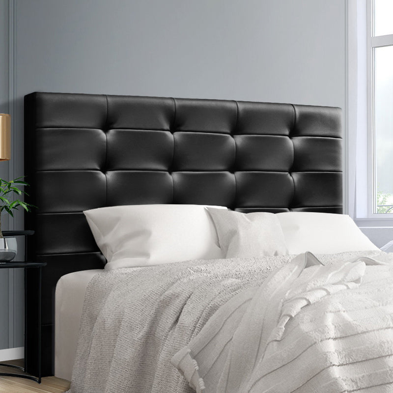Artiss BENO Queen Size Bed Head Headboard Bedhead Leather Base Frame - Sale Now