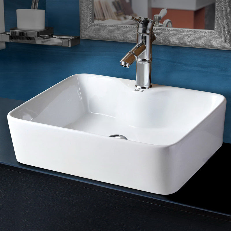 Cefito Ceramic Rectangle Sink Bowl - White - Sale Now