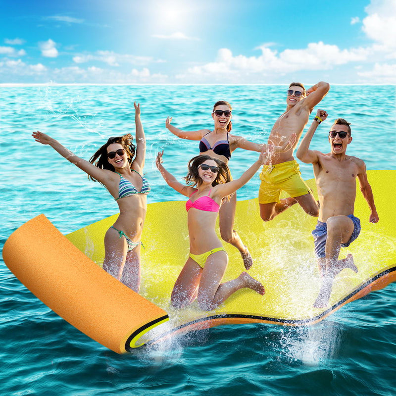 Weisshorn Floating Mat Water Slide Park Stand Up Paddle Pool Sea 550cm - Sale Now