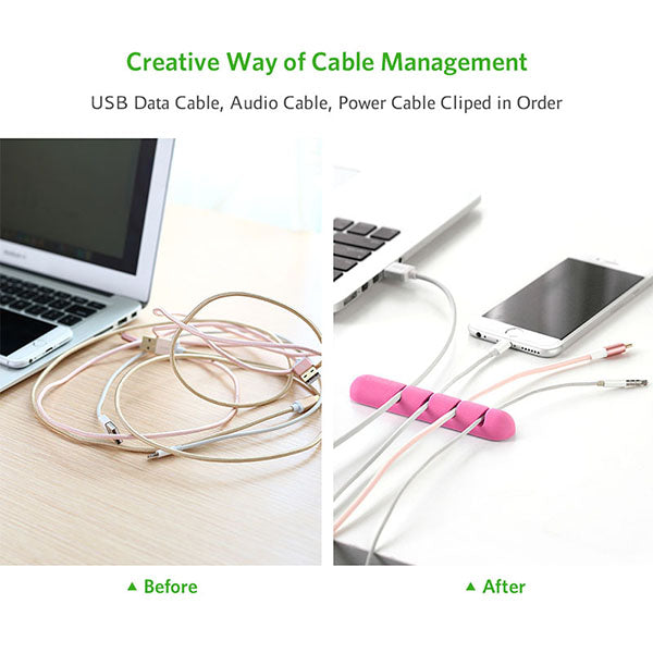 UGREEN Cable Organizer (2pcs/pack) - Pink (30483) - Sale Now